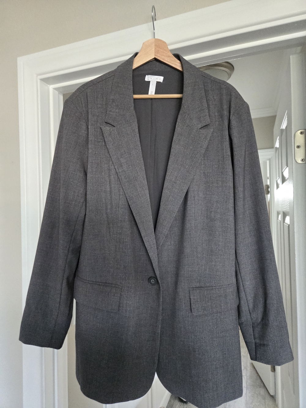 Leith Gray Single-Button Women's Blazer